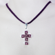 Small Cross - Anahita-Purple Suedine - 1